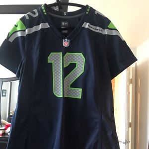 Nike ladies Seahawks 12 jersey.  Size L.